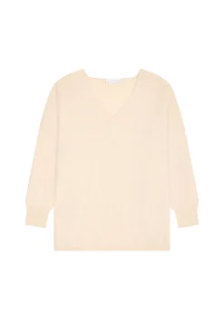 Montagut Oversized V-neck sweater in cashmere - Apolline