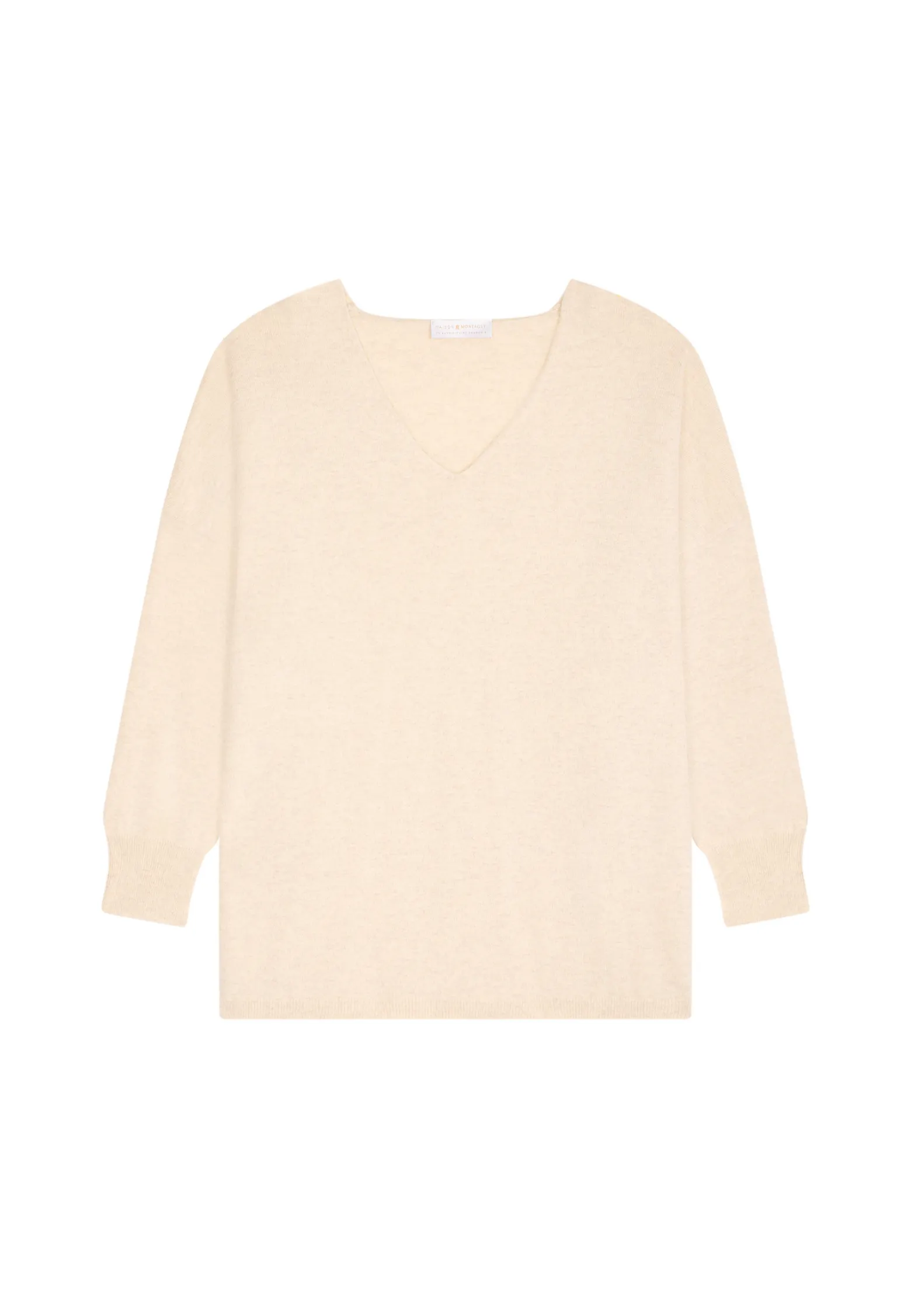 Montagut Oversized V-neck sweater in cashmere - Apolline
