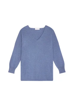 Montagut Oversized V-neck sweater in cashmere - Apolline