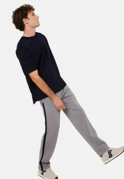 Montagut Pants with pockets in wool and Fil lumière - Franck