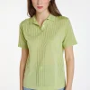 Montagut Patterned Fil Lumière polo-shirt - Kate