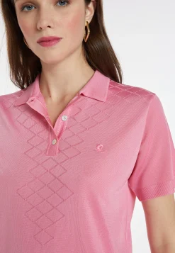 Montagut Patterned Fil Lumière polo-shirt - Katleen