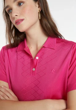 Montagut Patterned Fil Lumière polo-shirt - Katleen
