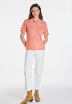 Montagut Patterned polo shirt in Fil Lumière - Karin