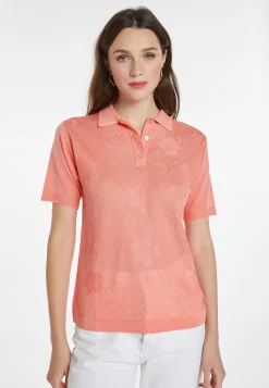 Montagut Patterned polo shirt in Fil Lumière - Karin