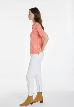Montagut Patterned polo shirt in Fil Lumière - Karin