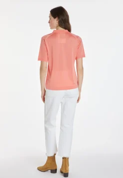 Montagut Patterned polo shirt in Fil Lumière - Karin