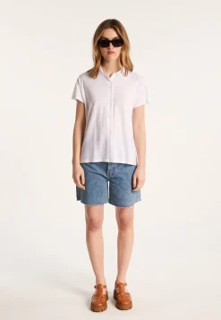 Montagut Patterned shirt in Fil Lumière - Léontine