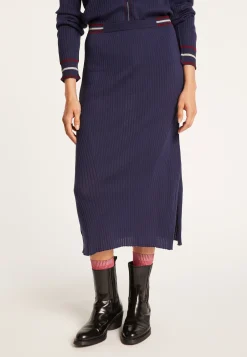 Montagut Pencil skirt in ribbed wool - Etreinte