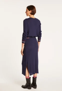 Montagut Pencil skirt in ribbed wool - Etreinte