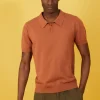 Montagut Plain dry cotton polo shirt - Bank