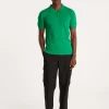 Montagut Plain dry cotton polo shirt - Bank