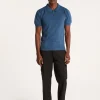 Montagut Plain dry cotton polo shirt - Bank