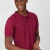 Montagut Plain dry cotton polo shirt - Bank
