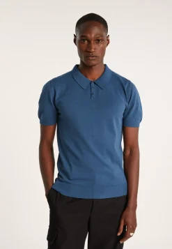Montagut Plain dry cotton polo shirt - Bank