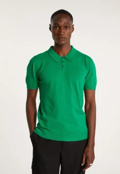 Montagut Plain dry cotton polo shirt - Bank
