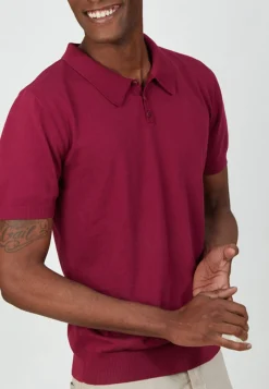Montagut Plain dry cotton polo shirt - Bank