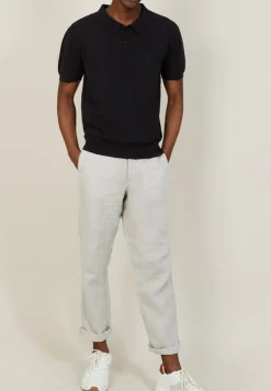 Montagut Plain dry cotton polo shirt - Bank