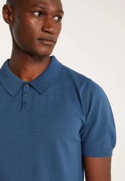 Montagut Plain dry cotton polo shirt - Bank