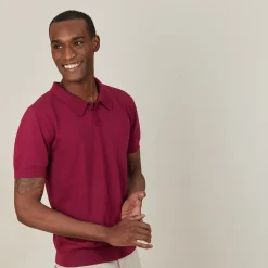 Montagut Plain dry cotton polo shirt - Bank