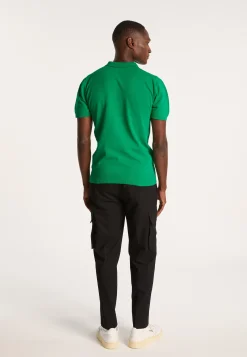Montagut Plain dry cotton polo shirt - Bank