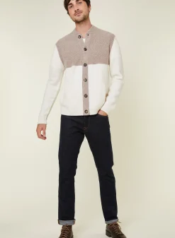Montagut 4-ply cashmere buttoned jacket with pockets - Farell