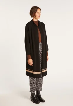 Montagut 2-ply cashmere coat with high collar - Dorys