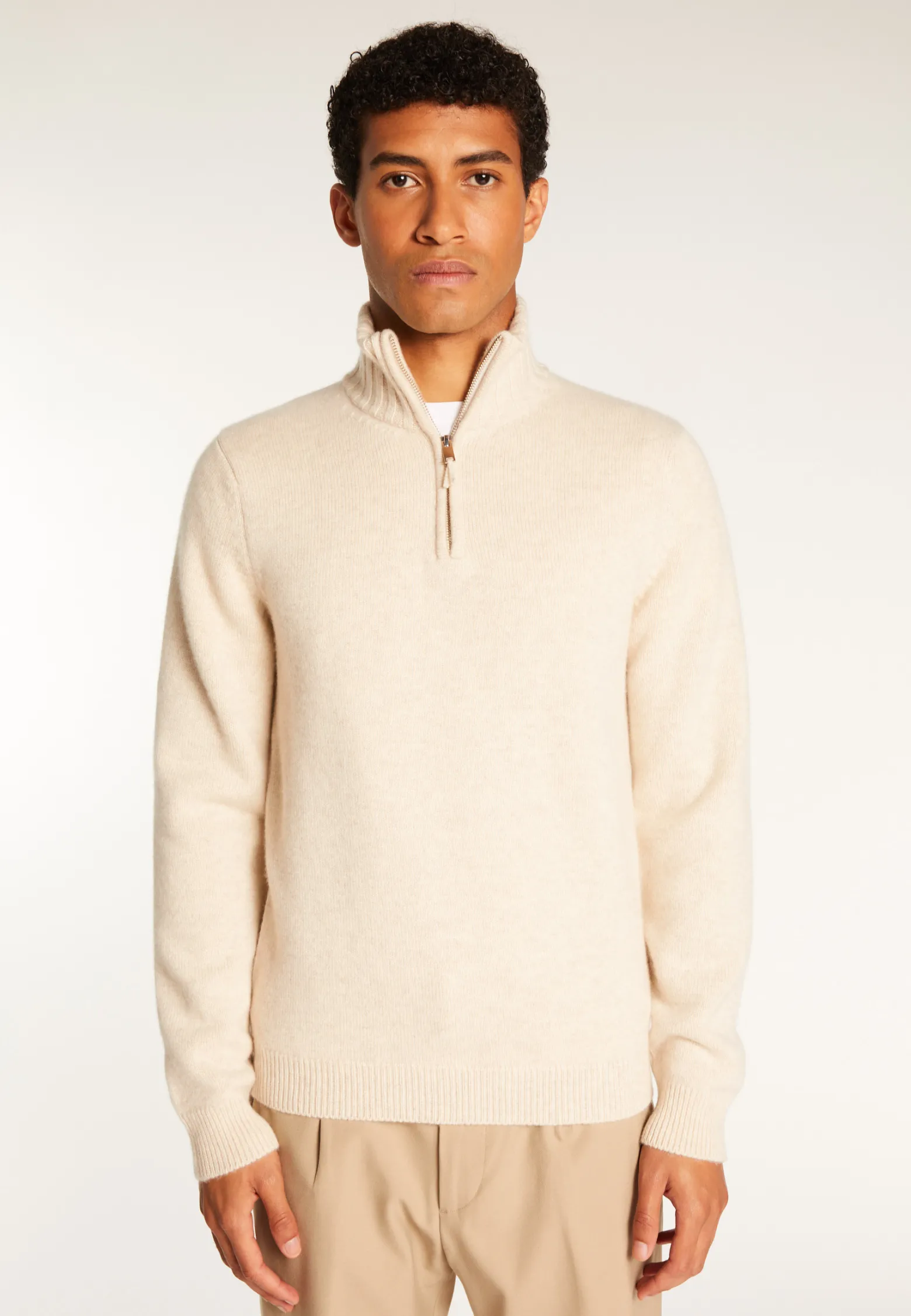 Montagut 6-ply cashmere trucker sweater - Emiliano duo