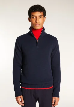 Montagut 6-ply cashmere trucker sweater - Emiliano duo