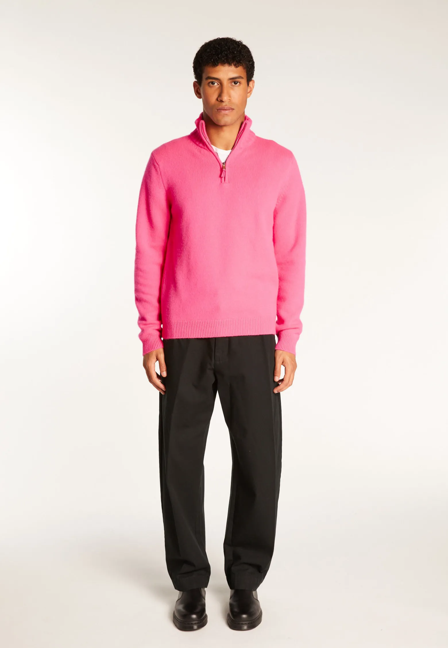 Montagut 6-ply cashmere trucker sweater - Emiliano duo
