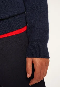 Montagut 6-ply cashmere trucker sweater - Emiliano duo