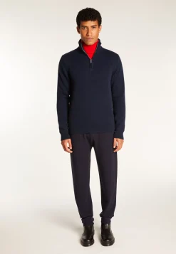 Montagut 6-ply cashmere trucker sweater - Emiliano duo