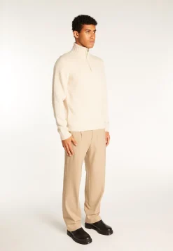 Montagut 6-ply cashmere trucker sweater - Emiliano duo