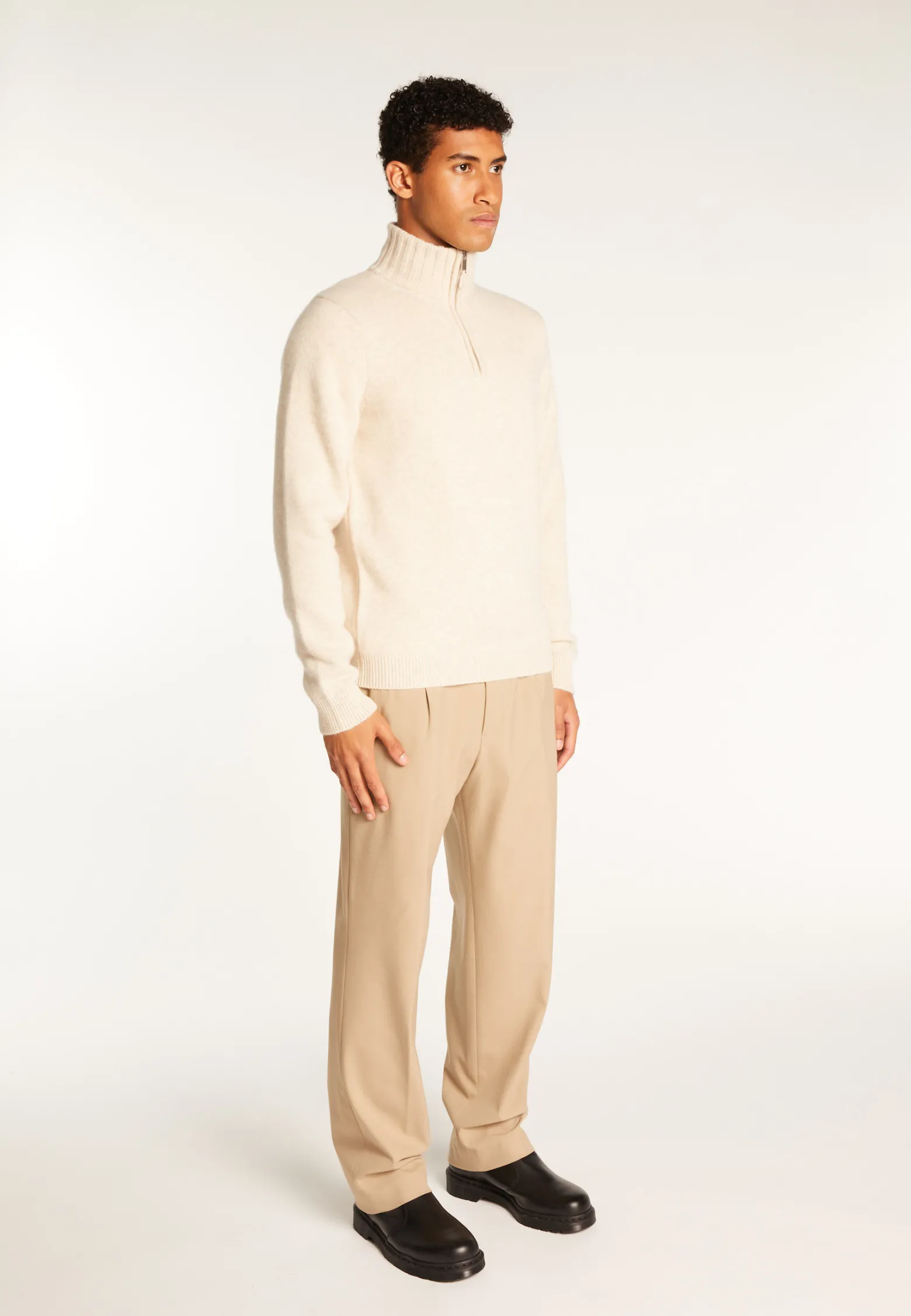 Montagut 6-ply cashmere trucker sweater - Emiliano duo