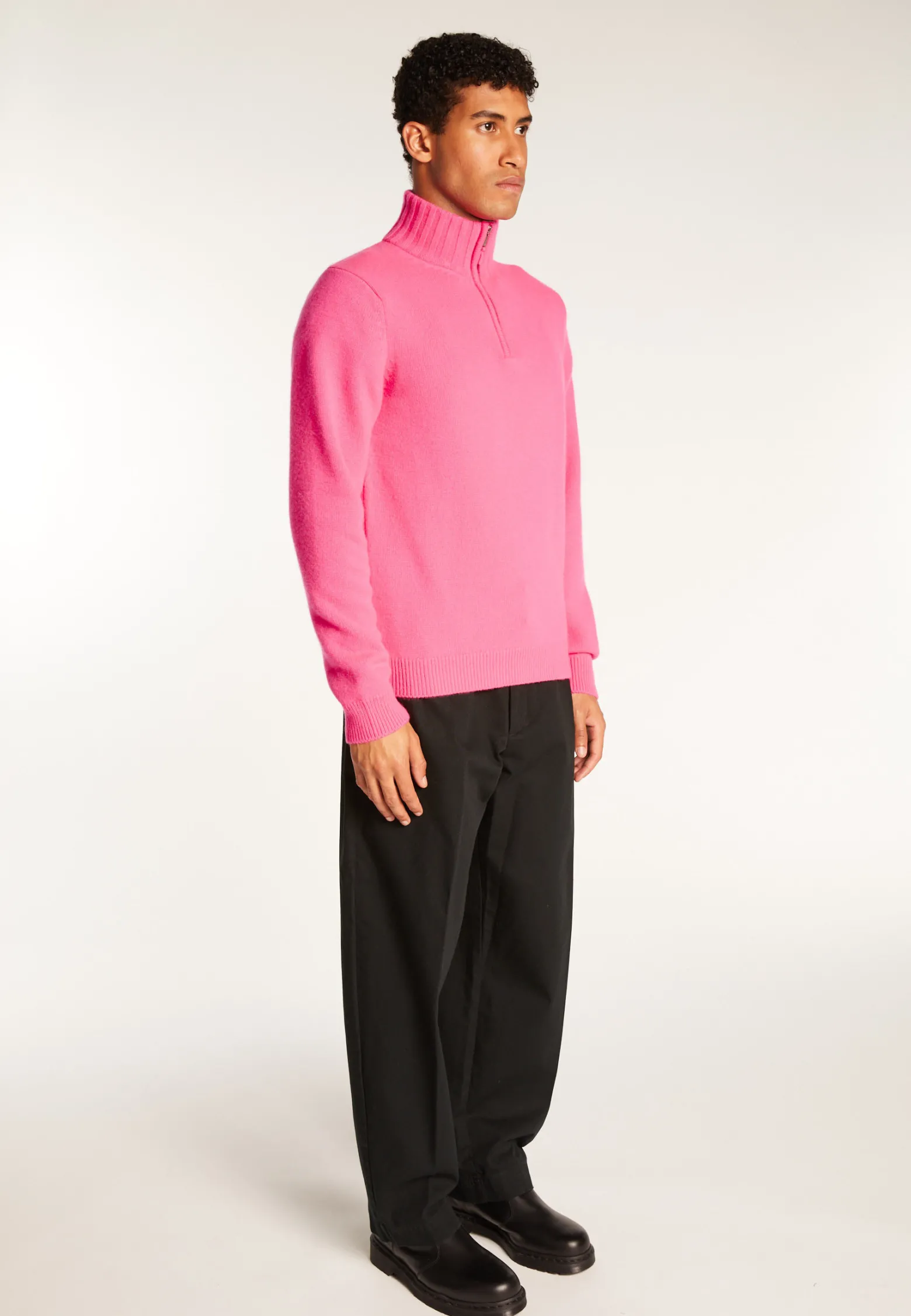 Montagut 6-ply cashmere trucker sweater - Emiliano duo