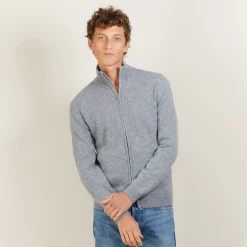 Montagut 4-ply cashmere zipped jacket - Balthazar