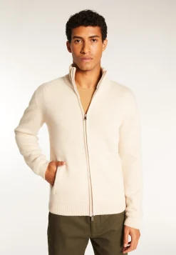 Montagut 6-ply cashmere zipped vest - Elysée duo