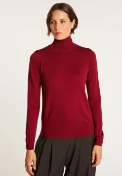 Montagut Polo neck jumper in merino wool - Elisaa