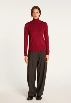 Montagut Polo neck jumper in merino wool - Elisaa