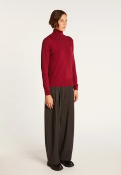 Montagut Polo neck jumper in merino wool - Elisaa