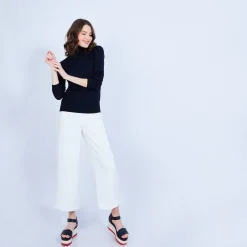 Montagut Polo neck jumper in merino wool - Elisaa