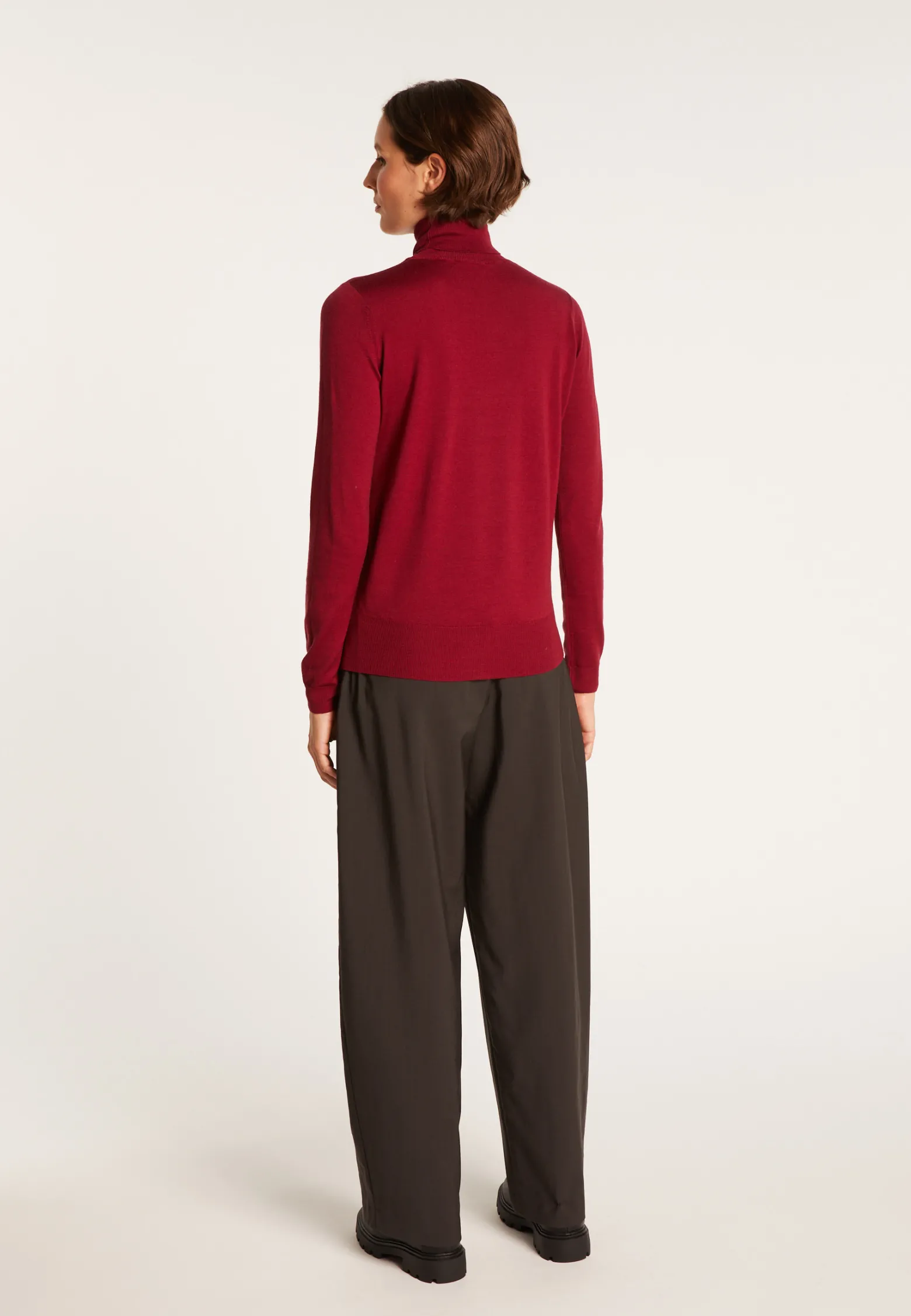 Montagut Polo neck jumper in merino wool - Elisaa