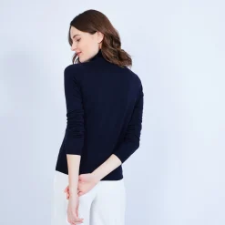 Montagut Polo neck jumper in merino wool - Elisaa