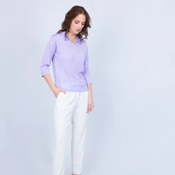 Montagut Polo shirt made of Fil Lumière - Murielle