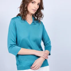 Montagut Polo shirt made of Fil Lumière - Murielle