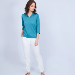 Montagut Polo shirt made of Fil Lumière - Murielle