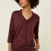 Montagut Polo shirt with knotted collar and elbow sleeves in Fil Lumiere - Enora