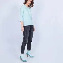 Montagut Polo T-shirt in Fil Lumière - Maude