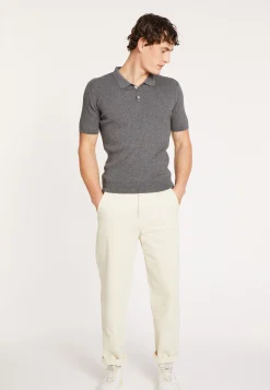 Montagut Poloshirt aus Baumwolle und Merinowolle – Loup