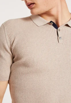 Montagut Poloshirt aus Baumwolle und Merinowolle – Loup